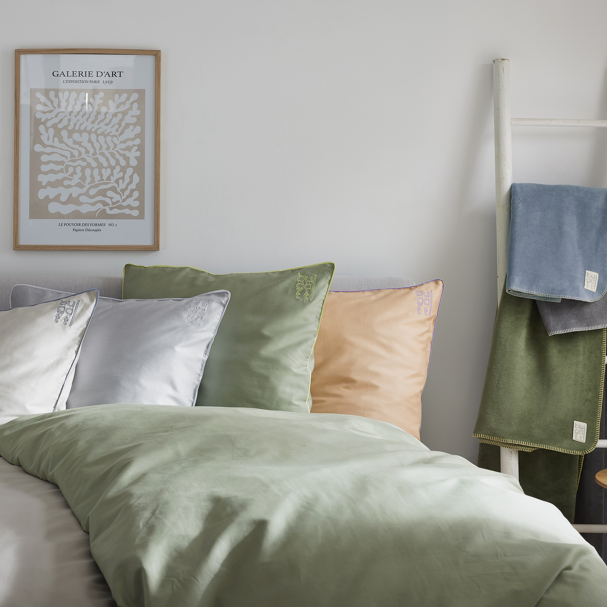 Kissen, Dekoration für Zuhause, Leinen, Bett