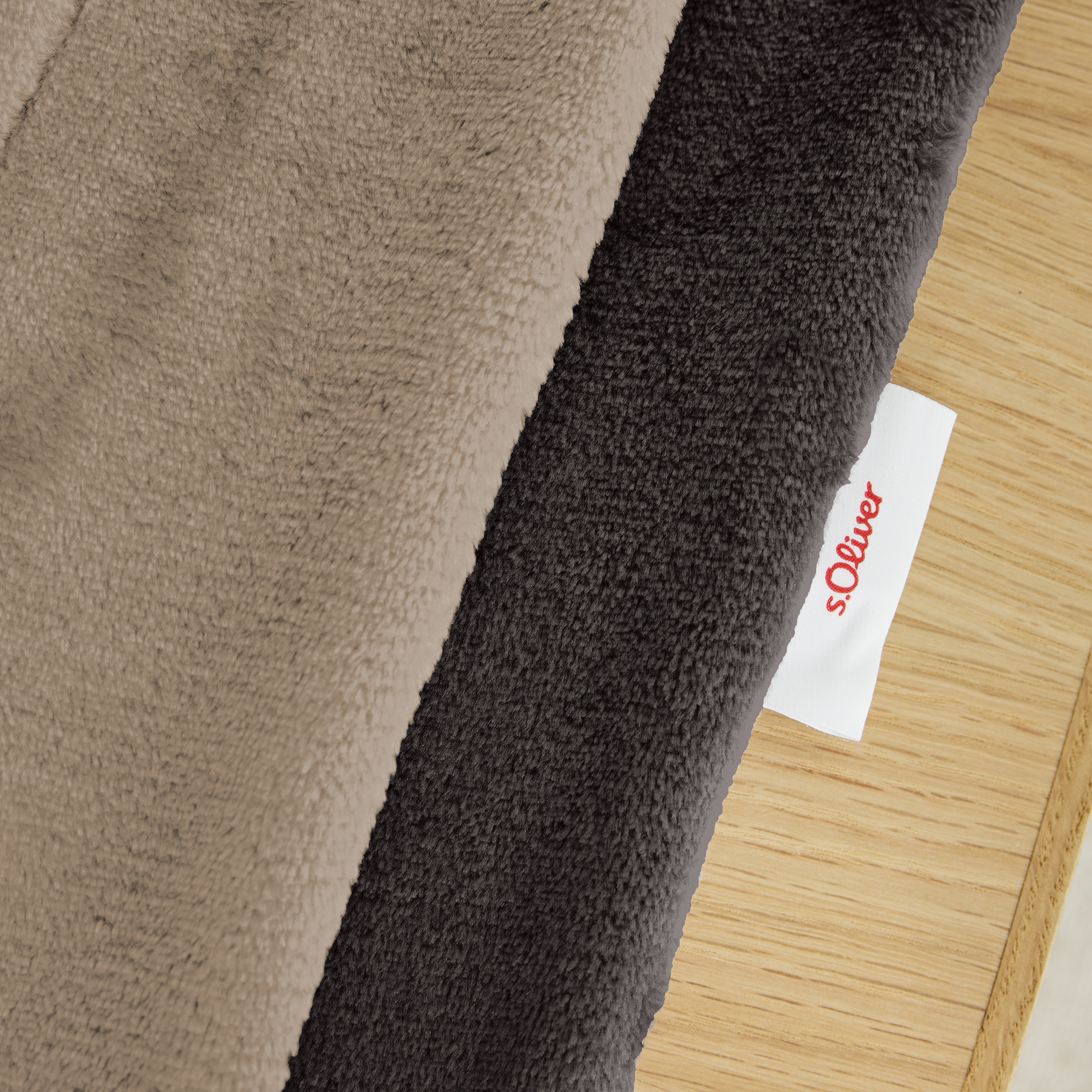 double soft Decke s.Oliver | braun/beige | 150 x 200 cm |  1280-150-200-350-026