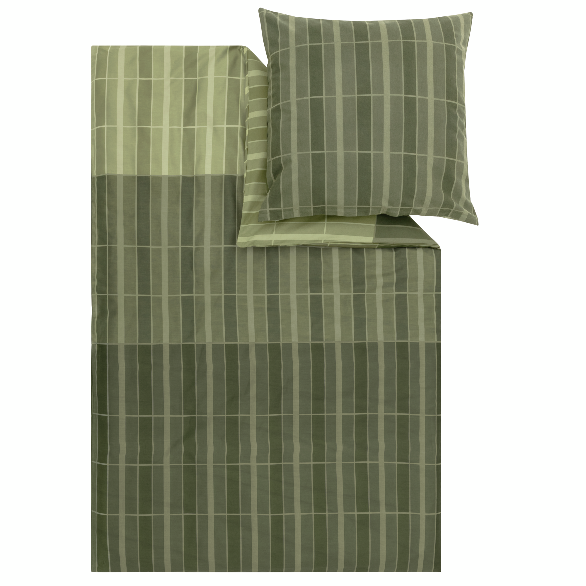 duvet, bed set, grid pattern, olive green, linens