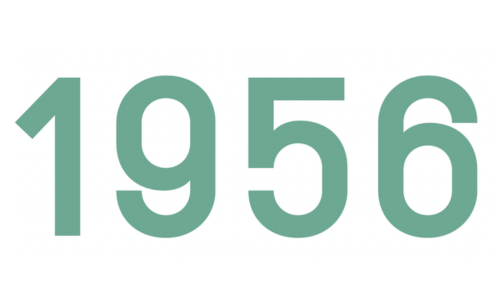 1956, Ziffern, Typografie, Zahlenschild, Schriftzeichen