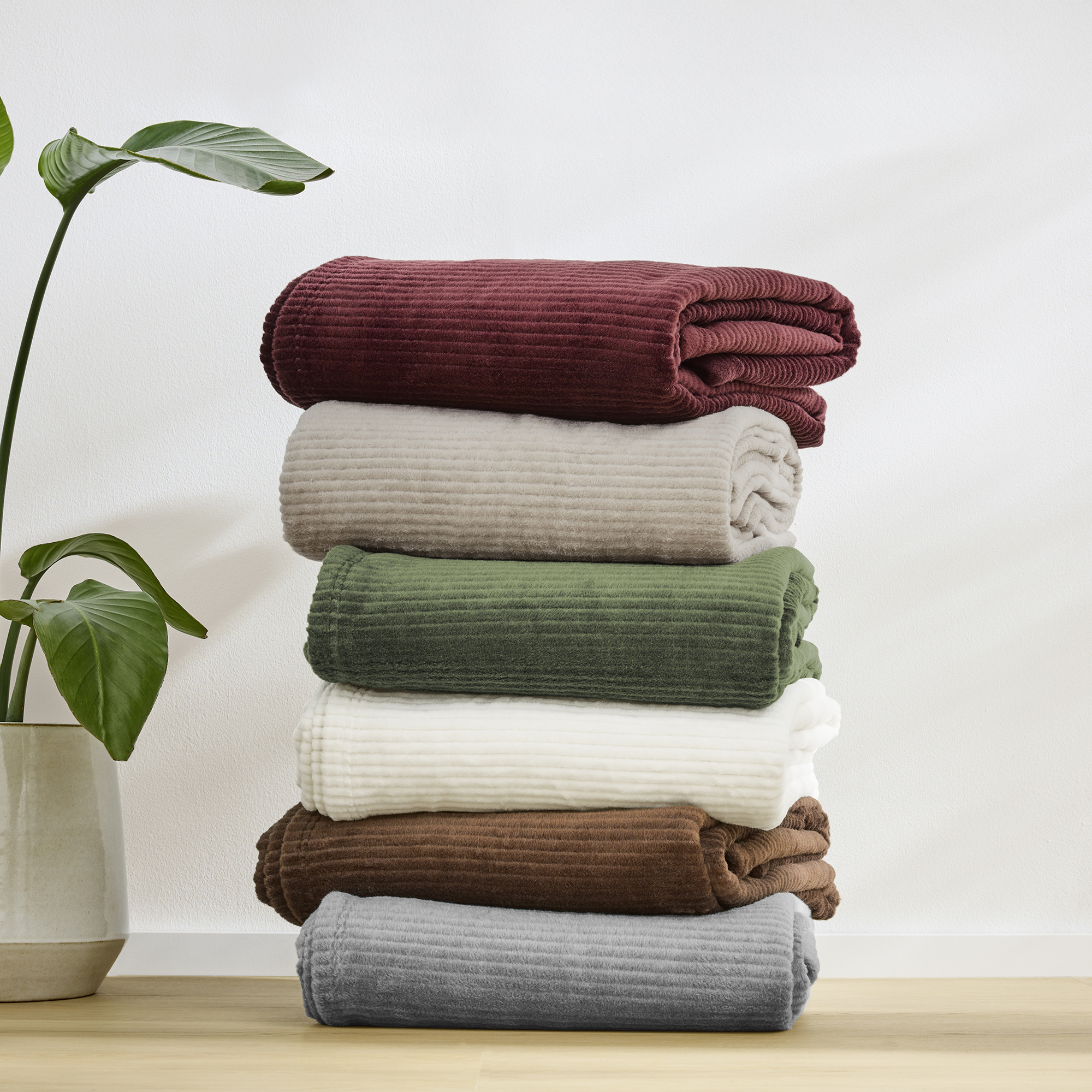 Bath Towel, Towel, Plant