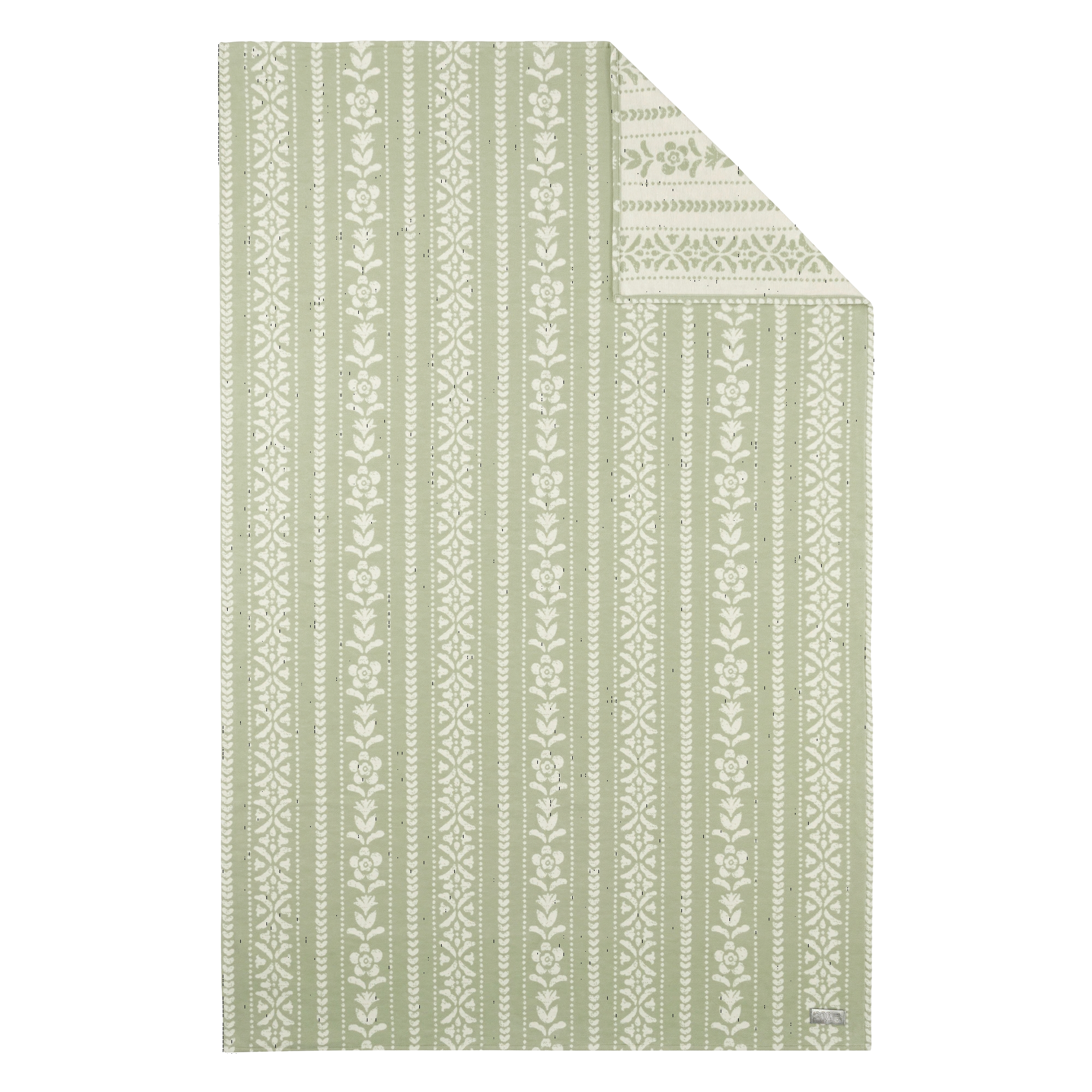 muster, gestreift, grün, Stoff, Futon