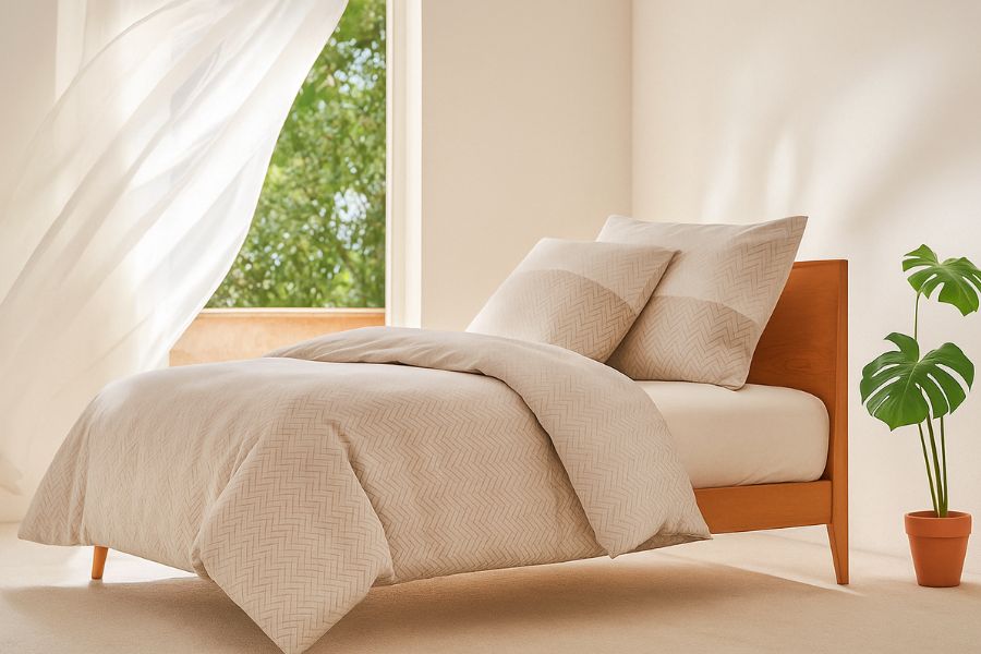 Kissen, Dekoration für Zuhause, Mobiliar, Leinen, Bett