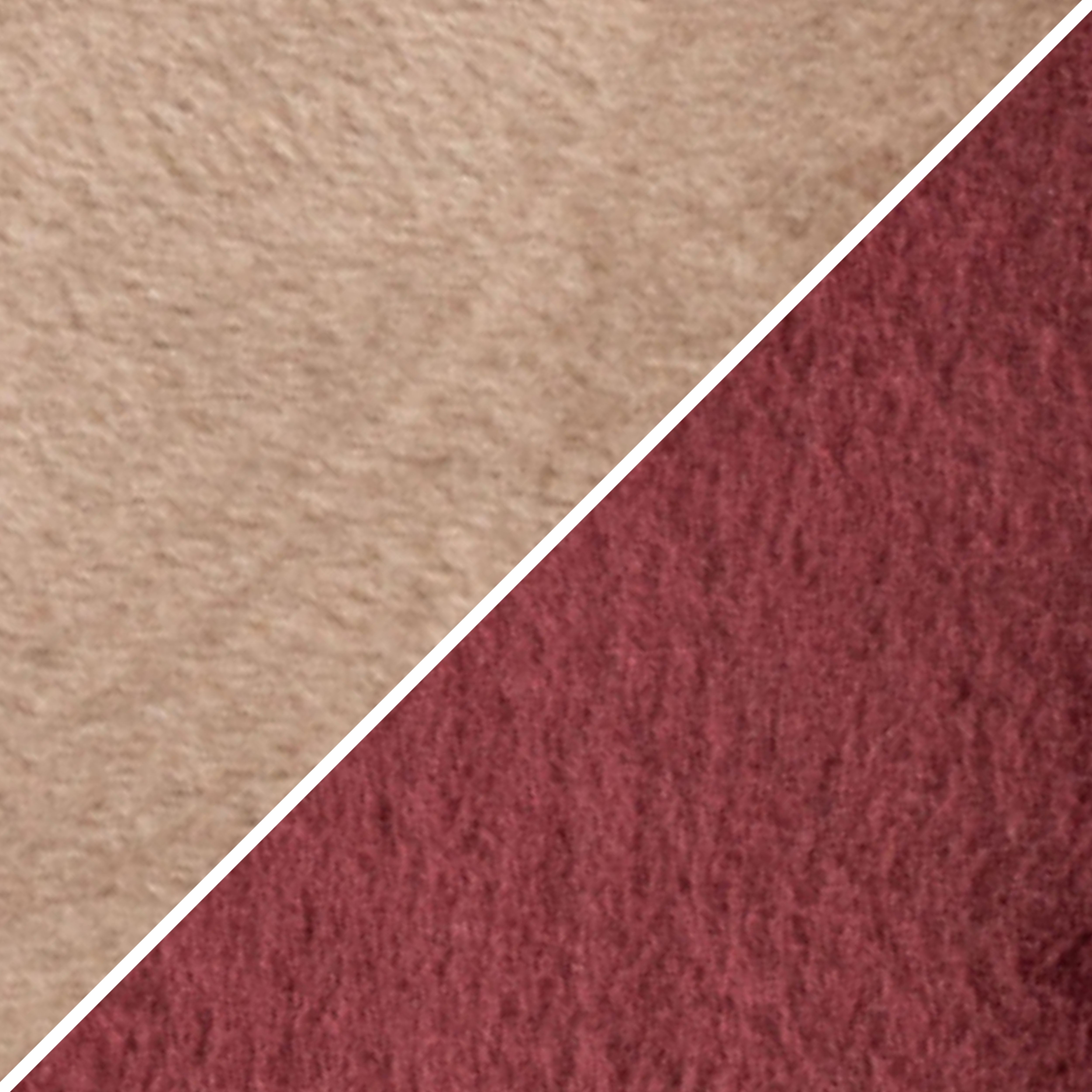 bordeauxrot/hellbraun