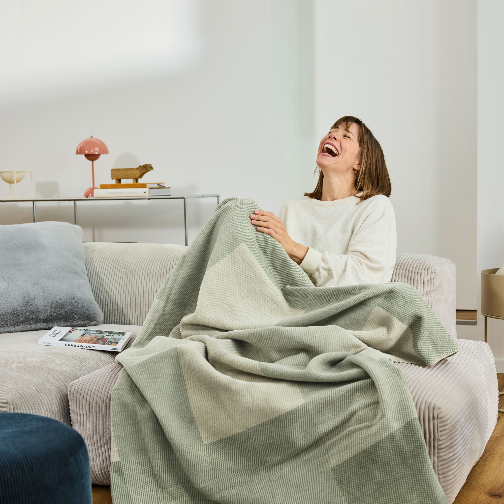 decke, Strickdecke, weich, Wohnzimmer, Deckenüberwurf