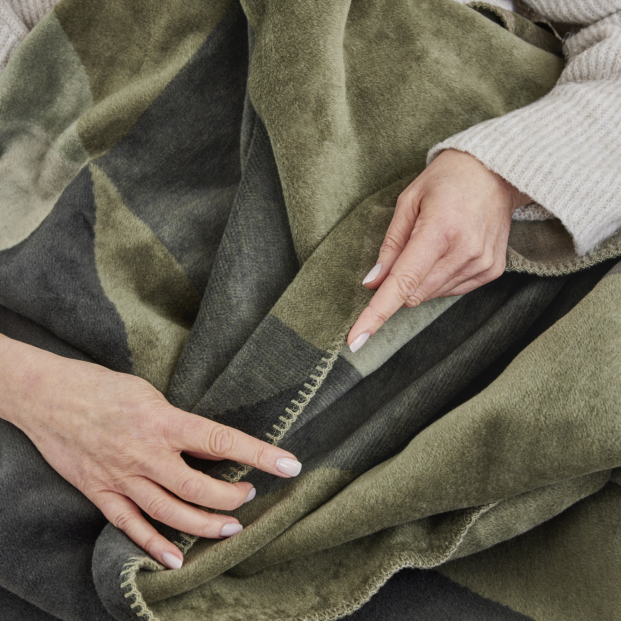 Decke, Person, Decke, Person