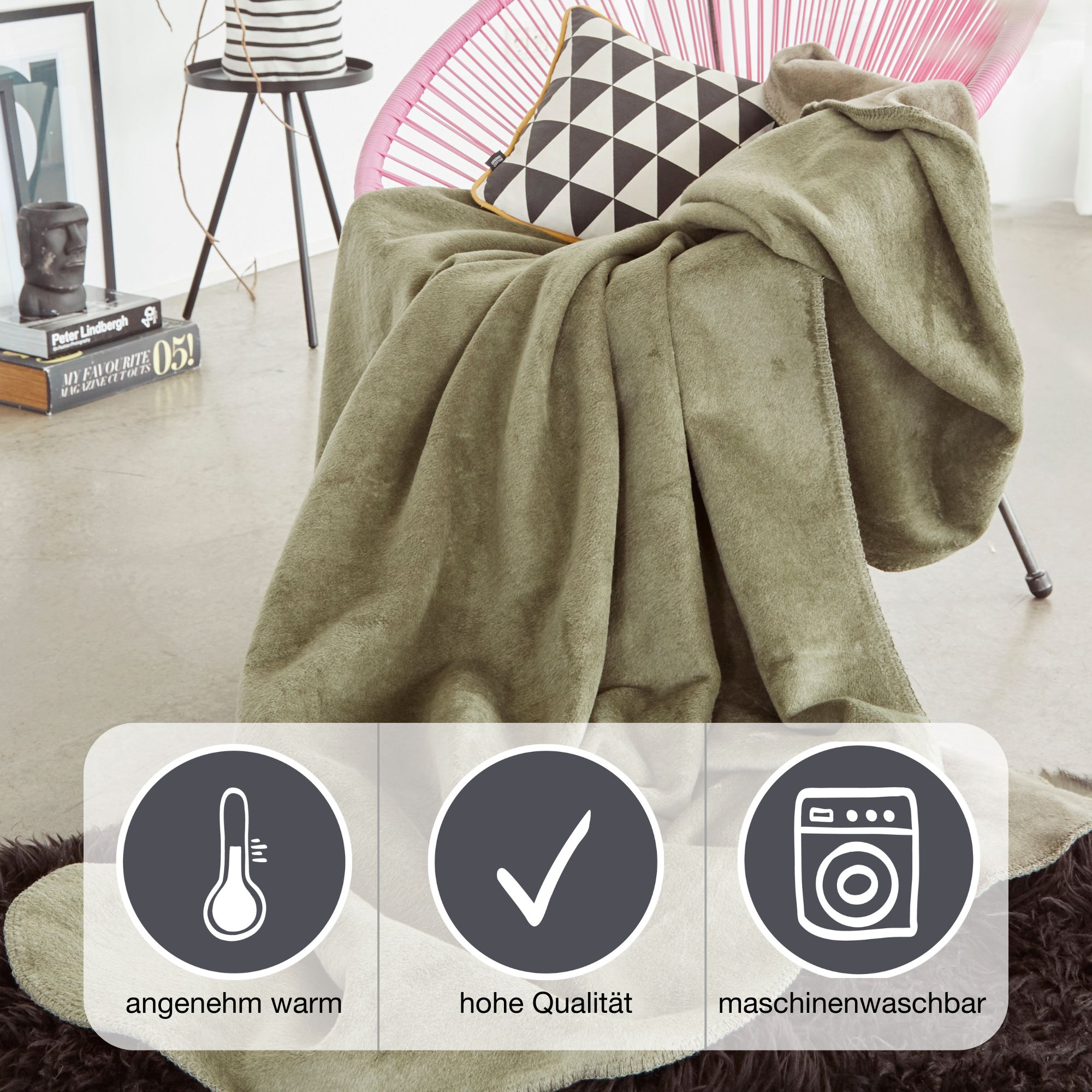 Dekoration für Zuhause, Kissen, Decke