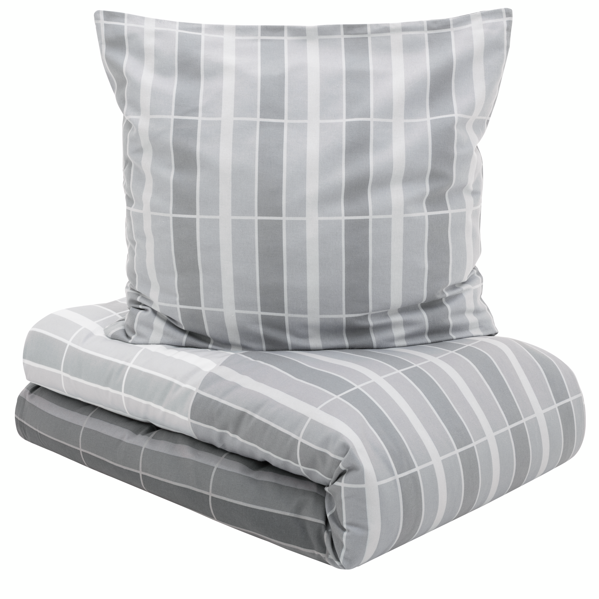 pillow, cushion, gray, grid pattern, duvet cover set