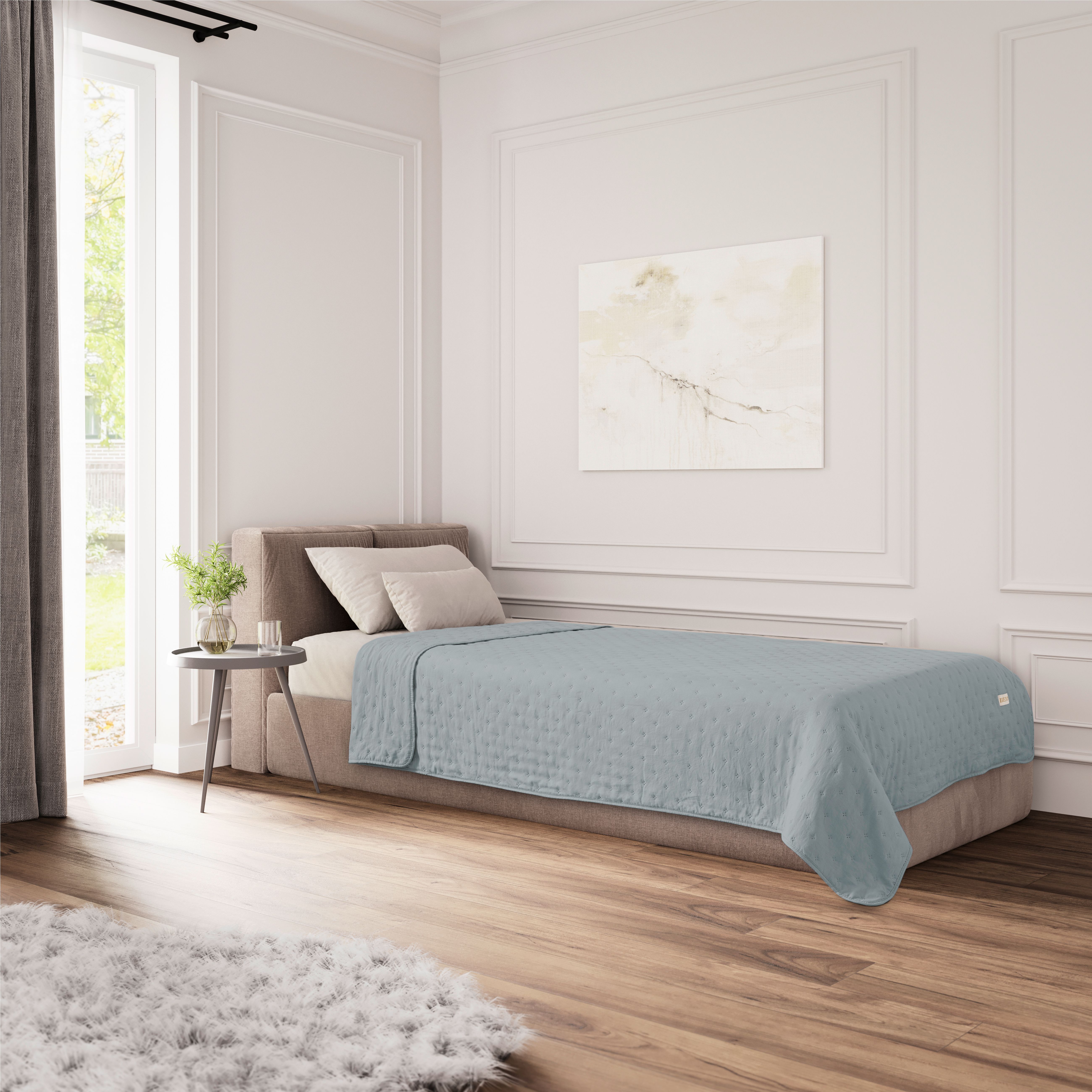 bett, Schlafzimmer, Bettwäsche, Decke, Überwurf