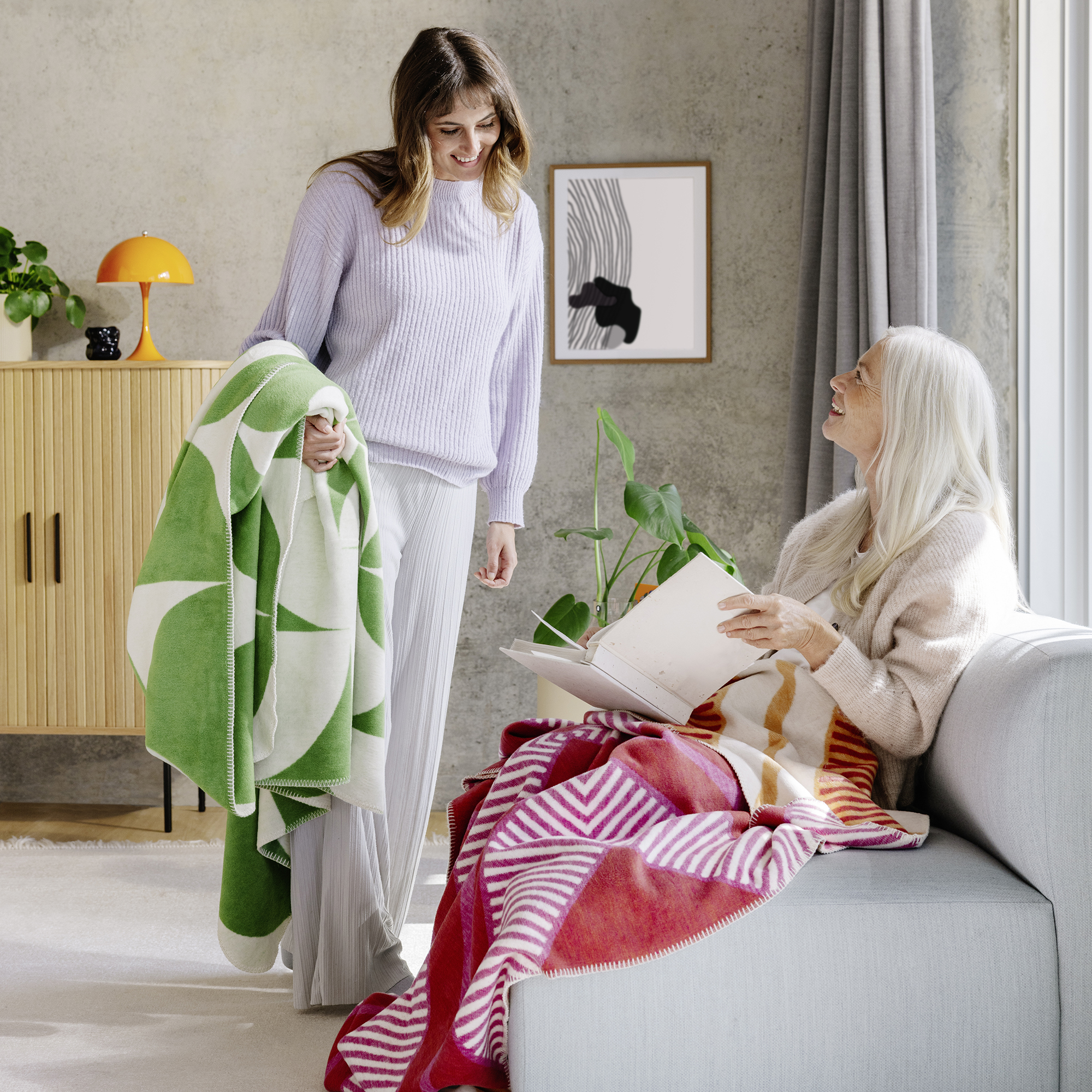 IBENA Baumwollmischdecke Mala