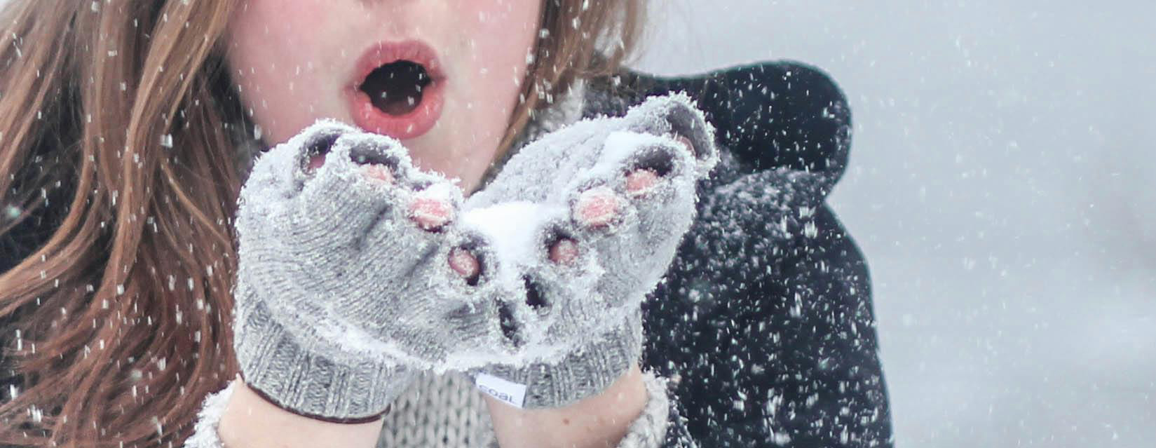 Natur, Draußen, Schnee, Person, Gesicht