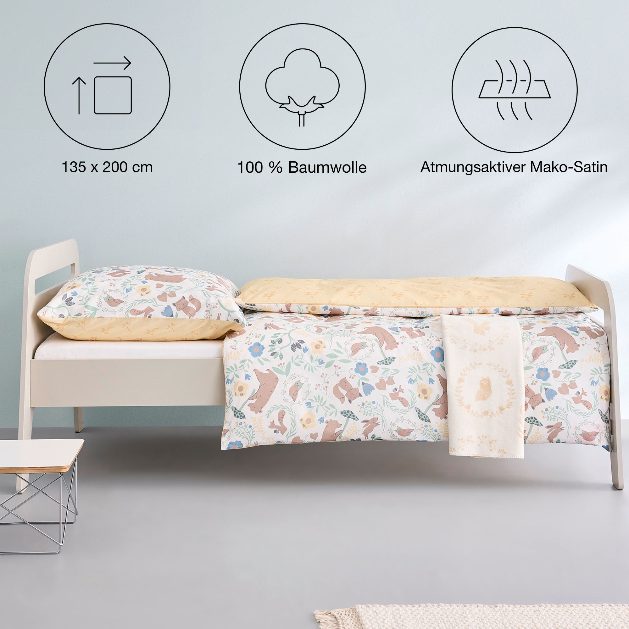 Moebel, Bett, Dekoration für Zuhause, Kissen