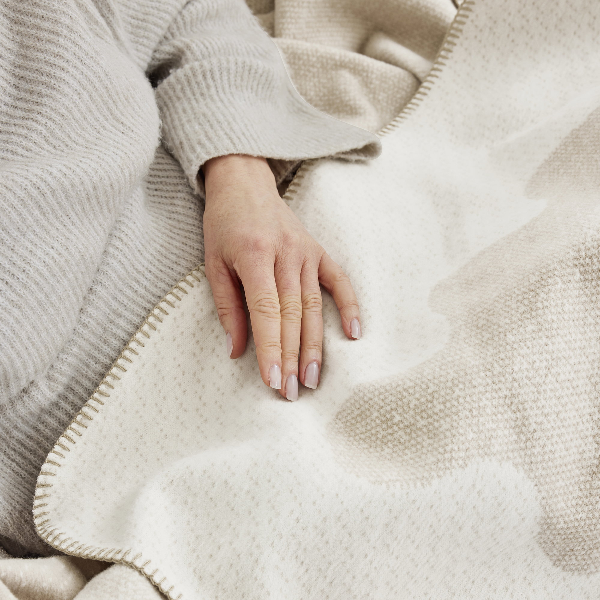 Blanket, Body Part, Finger, Hand, Person