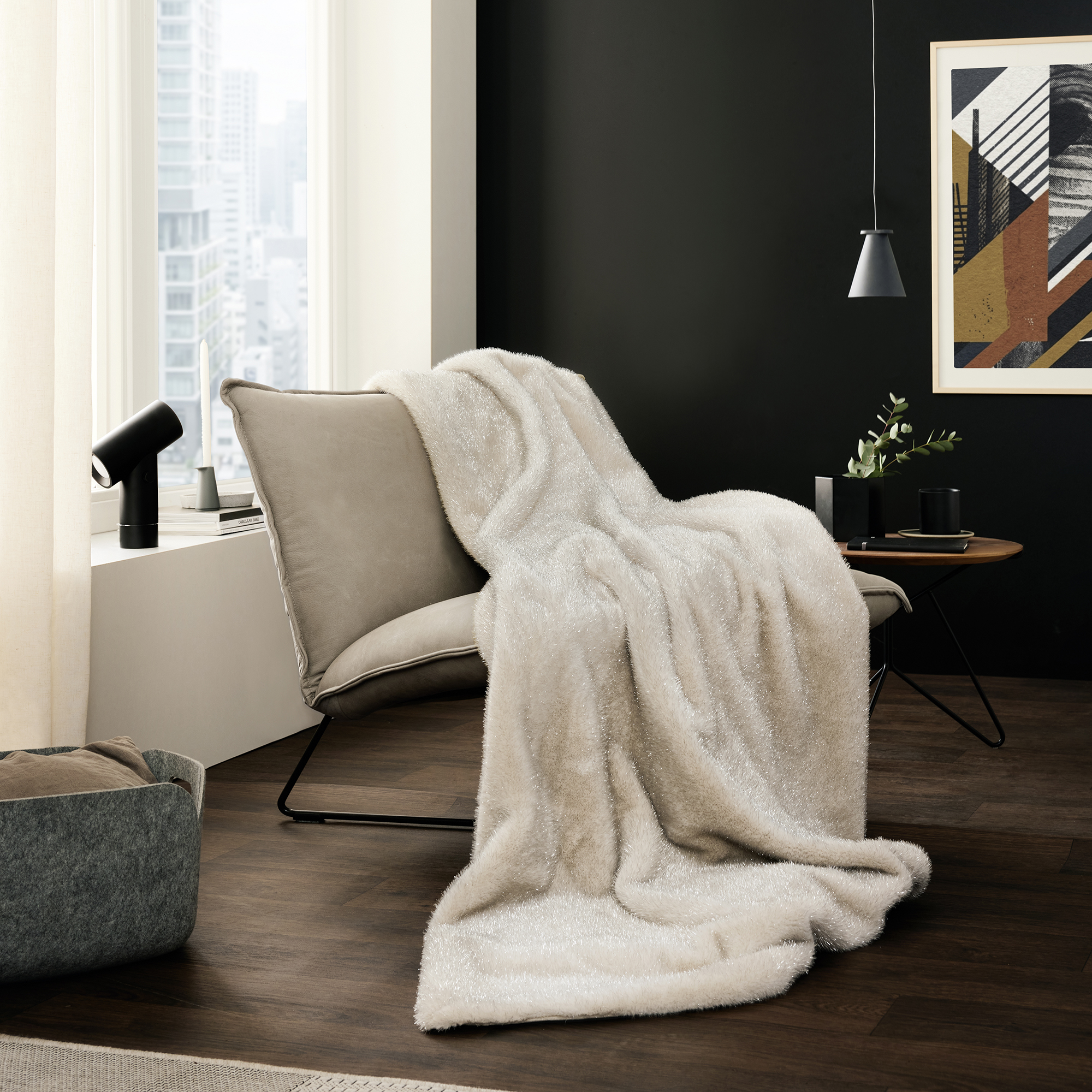 Decke, Wurfdecke, weich, Fell, Wohnzimmer, Decke, Wurfdecke, Felltextur, strukturiert, Wohnzimmer