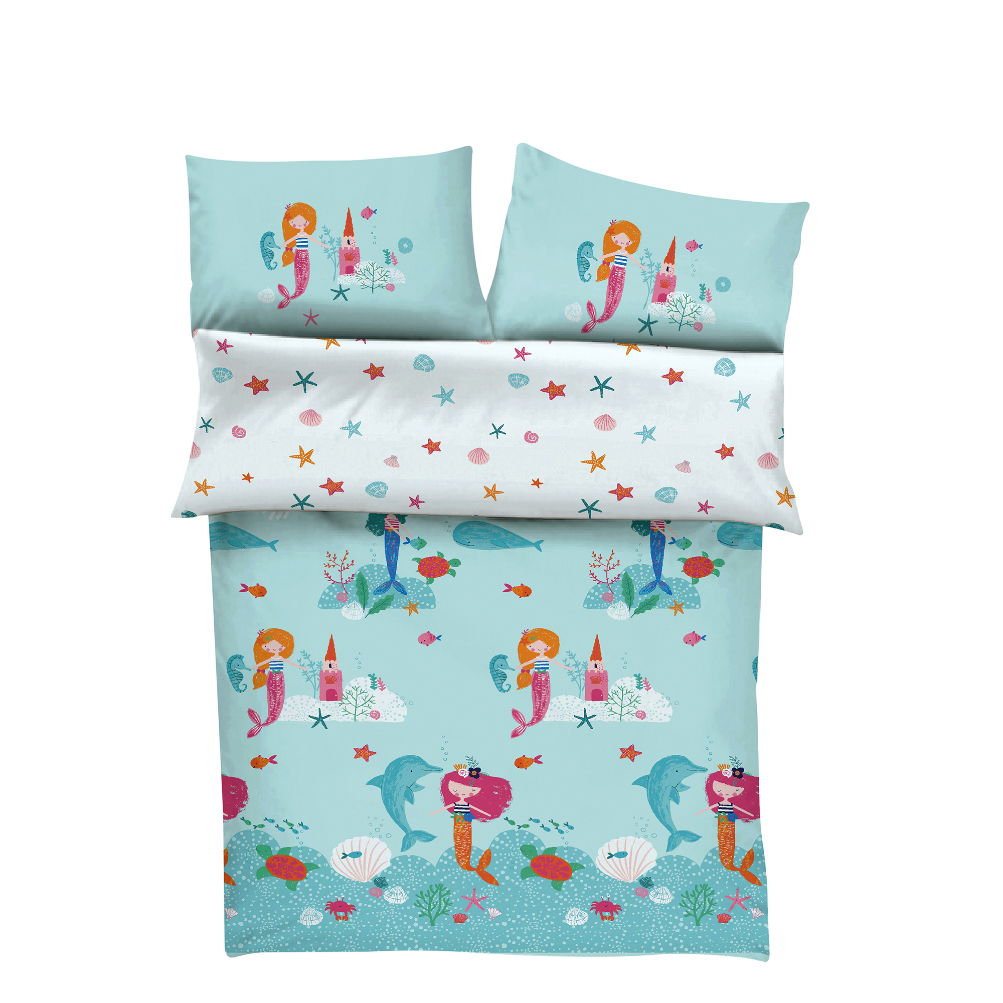s.Oliver Satinbettwäsche Junior Meerjungfrau s.Oliver Satinbettwäsche Junior Meerjungfrau