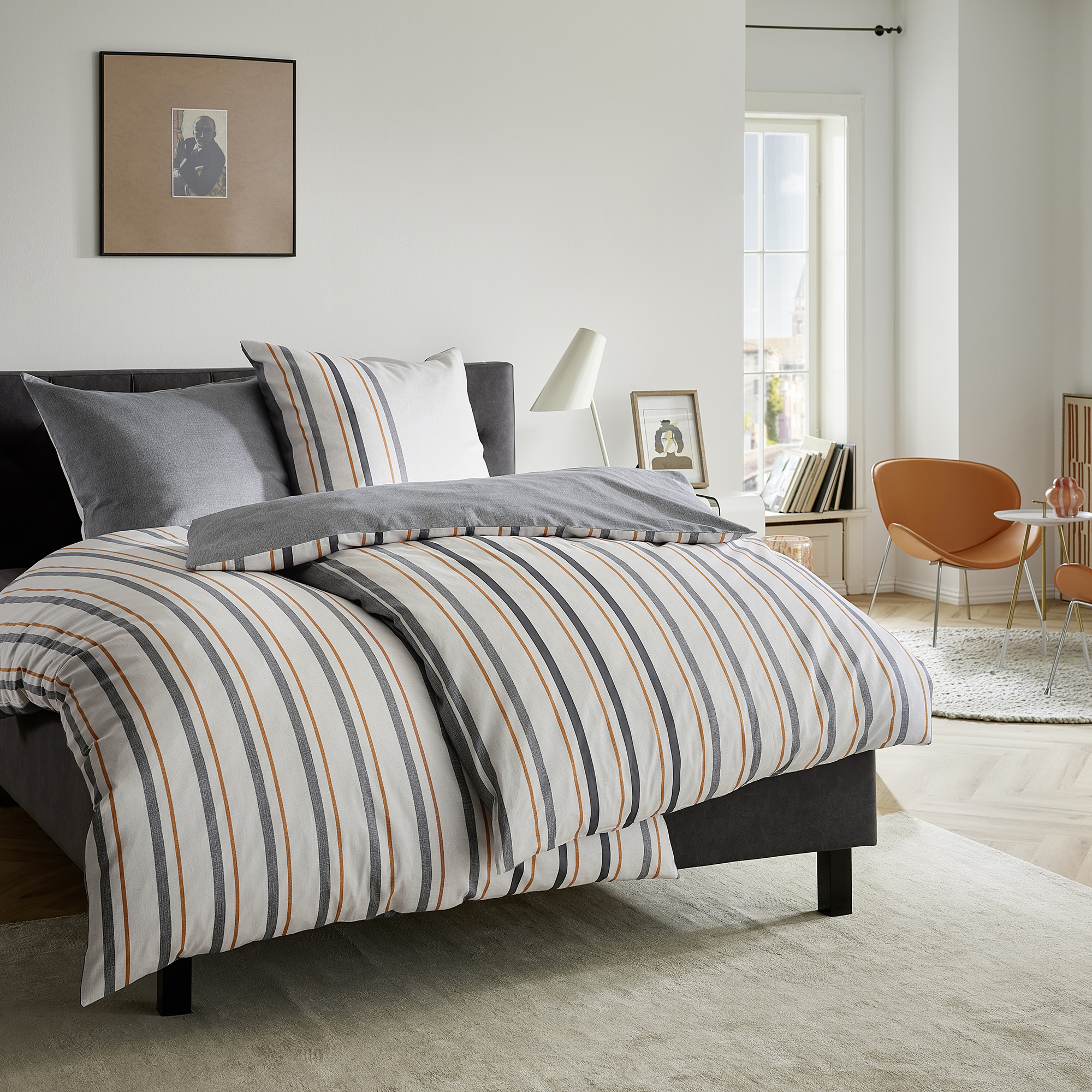 Moebel, Lampe, Gemälde, Bett, Innenarchitektur