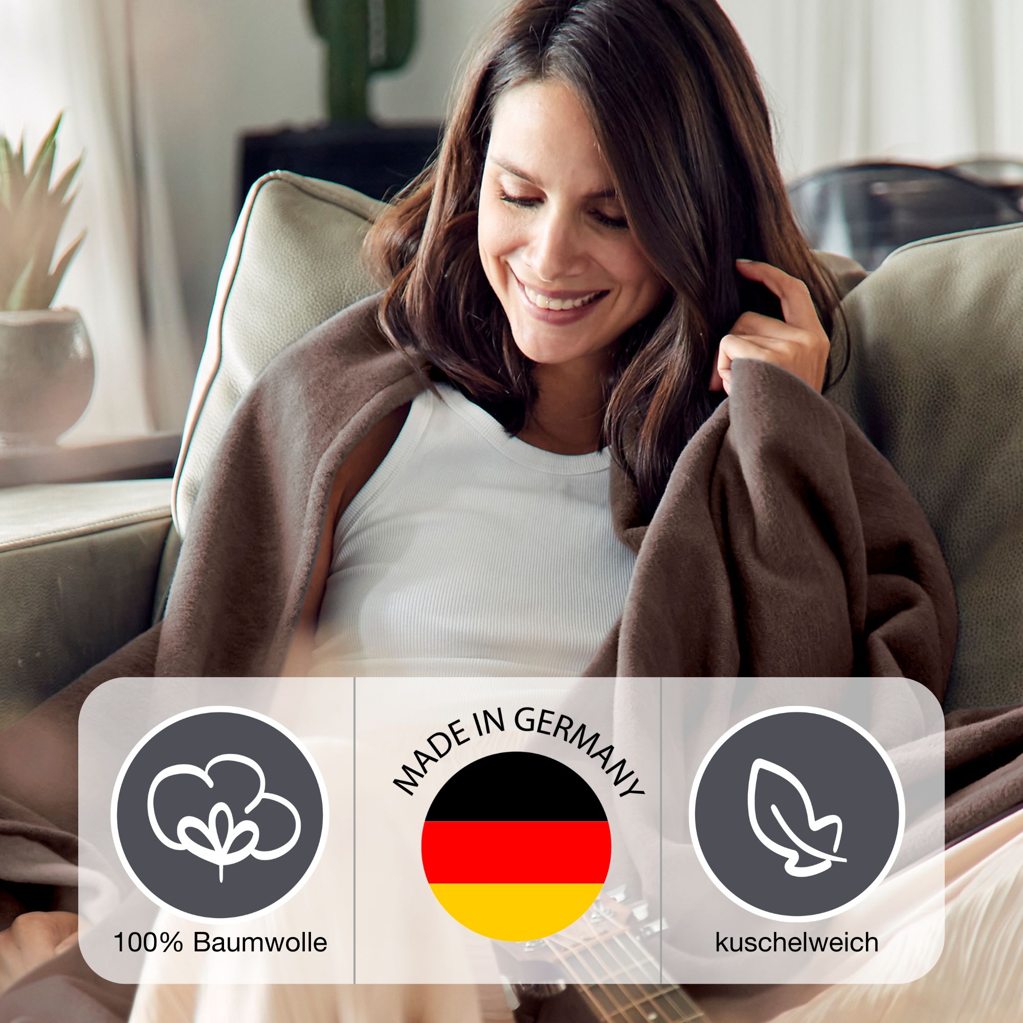 Kopf, Gesicht, Glücklich, Lächeln, Decke