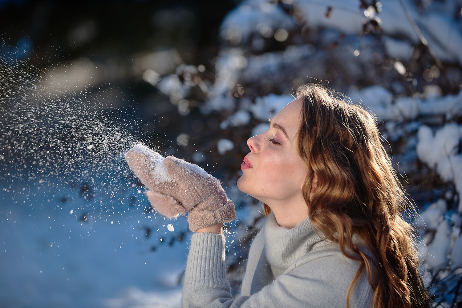 Natur, Draußen, Person, Handschuh, Gesicht
