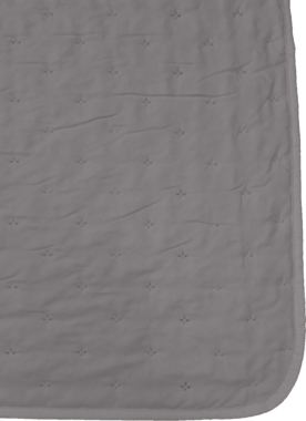 blanket, throw, gray, quilted, corner-rounding