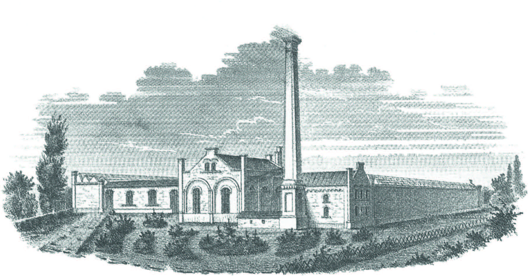 Kunst, Zeichnen, Architektur, Gebäude, Fabrik