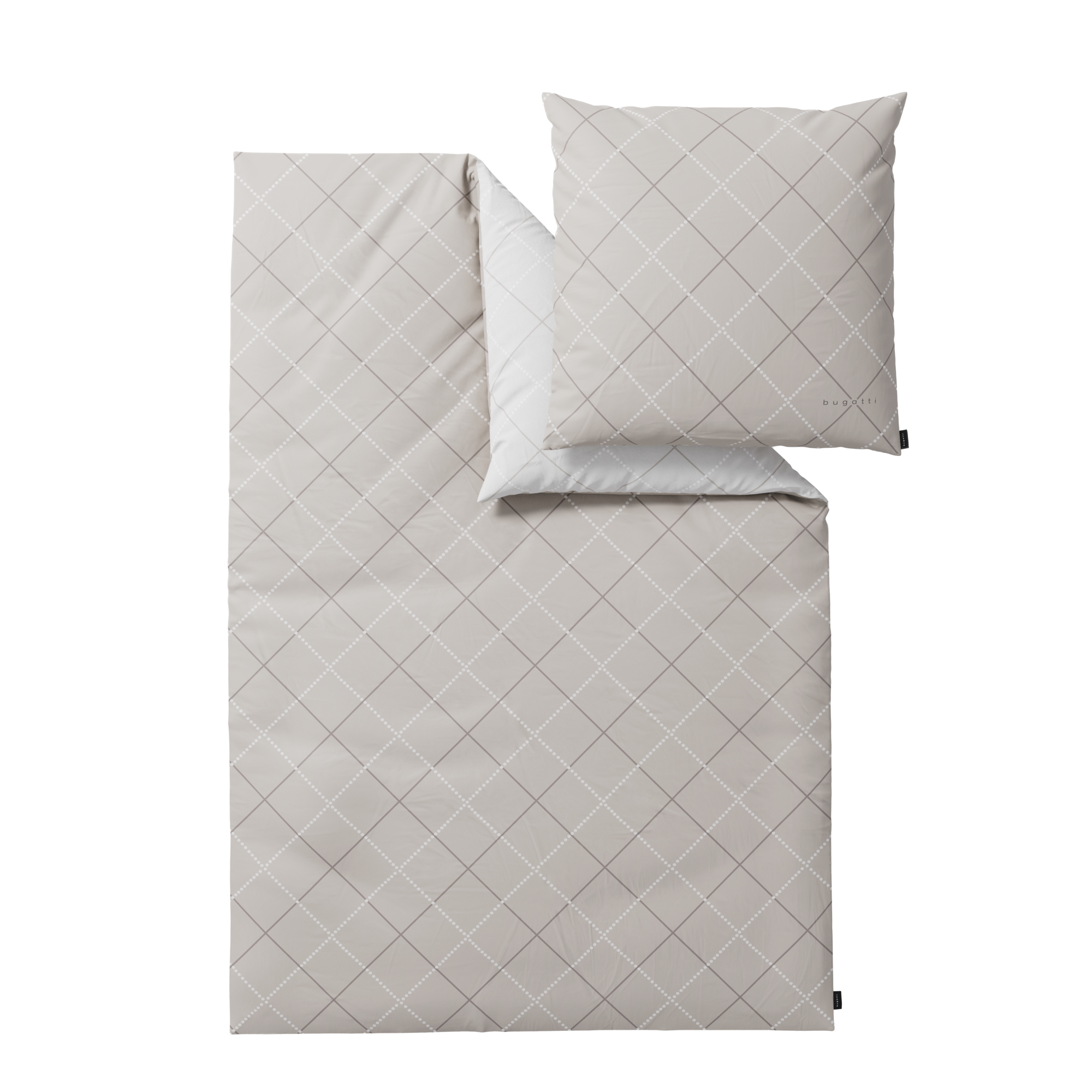 duvet, Bettwäsche, Gittermuster, Beige, Kissenbezug, Daunendecke, Bettwäsche, Leinen, Taupe, Gittermuster