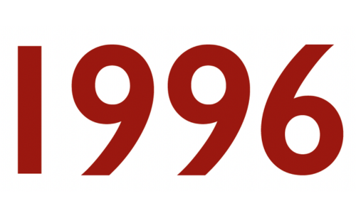 Jahr, 1996, Zahlen, Typografie, Rot