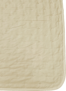 cream, quilted, blanket, soft, bordered