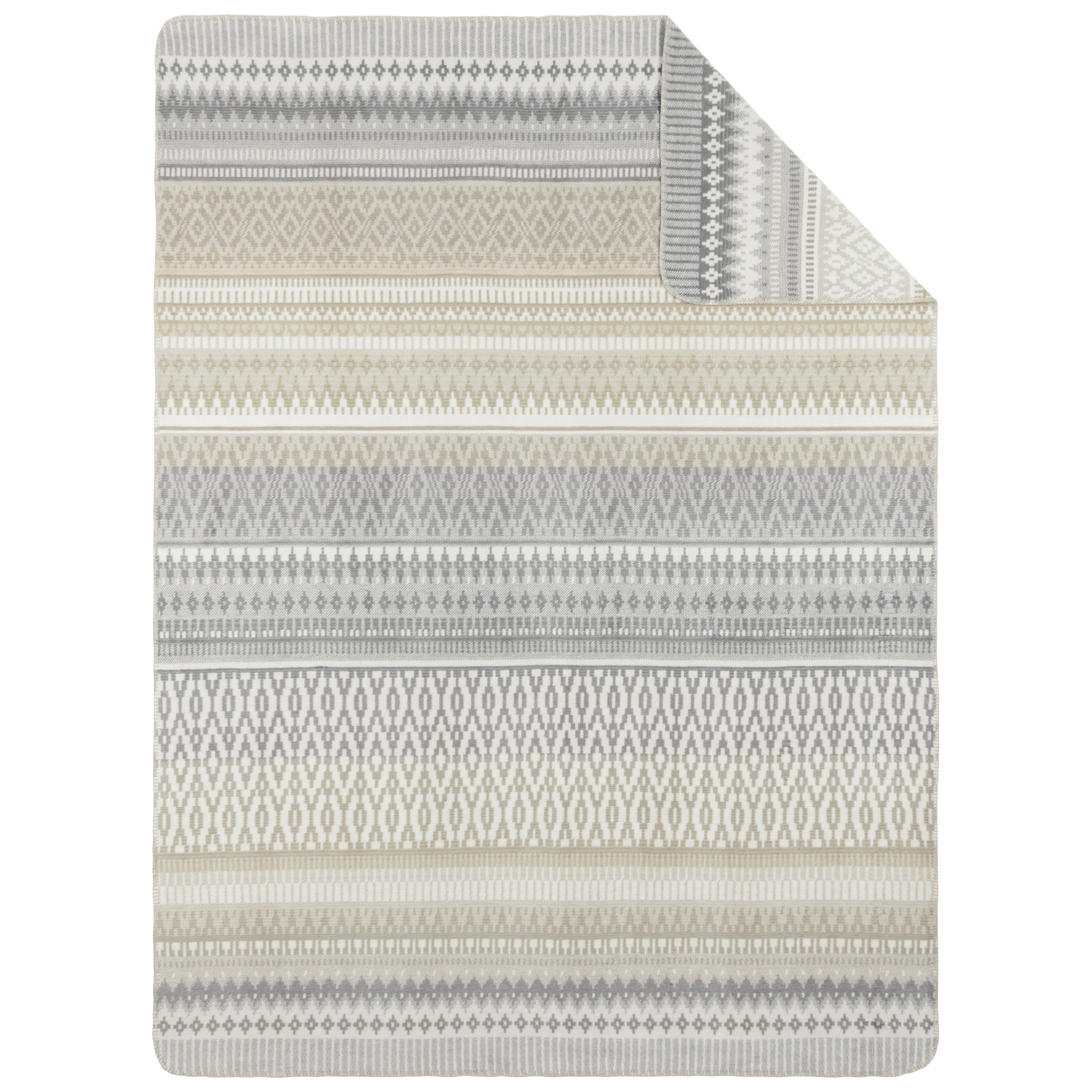 Teppich, Flächenteppich, Gemustert, Geometrisch, Grau-Beige